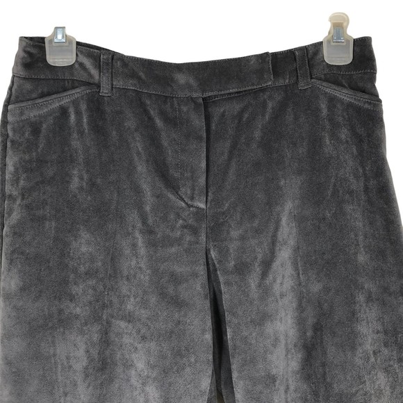 Zac & Rachel Velvety Soft Career Pants, Straight Leg Grey, Buisness Casual SZ 8 - Picture 4 of 11